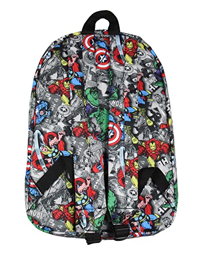 Marvel Avengers Thor Iron Man Captain America Hulk Laptop School Backpack