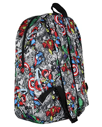 Marvel Avengers Thor Iron Man Captain America Hulk Laptop School Backpack