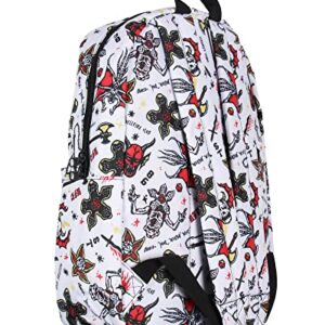 Bioworld Stranger Things Backpack Hellfire Club Allover Print Laptop School Travel Backpack