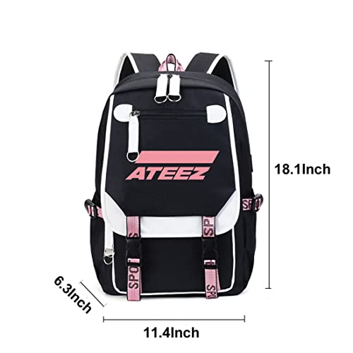 YX&ST Kpop ATEEZ School Backpack Merchandise, ATEEZ Laptop Backpacks and Casual Backpack