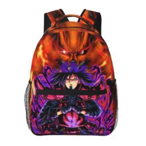 Lomaiwei Anime Backpack 3D Printed Shoulder Bag Set Cartoon Casual Backpack Messenger Backpack Unisex