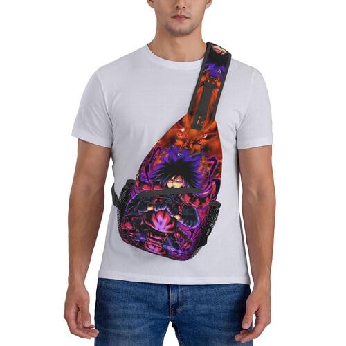 Lomaiwei Anime Backpack 3D Printed Shoulder Bag Set Cartoon Casual Backpack Messenger Backpack Unisex