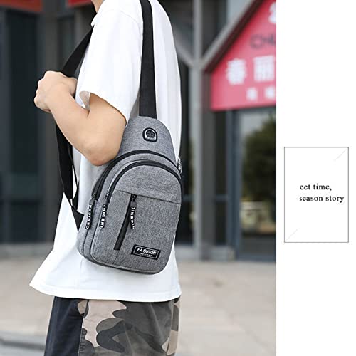 Crossbody Sling Bag, Waterproof Sling Backpack Bag with USB Charging Port, Multipurpose Shoulder Bag Travel Hiking Bag