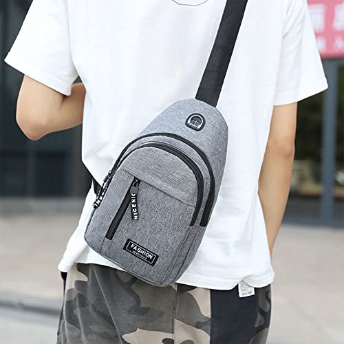 Crossbody Sling Bag, Waterproof Sling Backpack Bag with USB Charging Port, Multipurpose Shoulder Bag Travel Hiking Bag