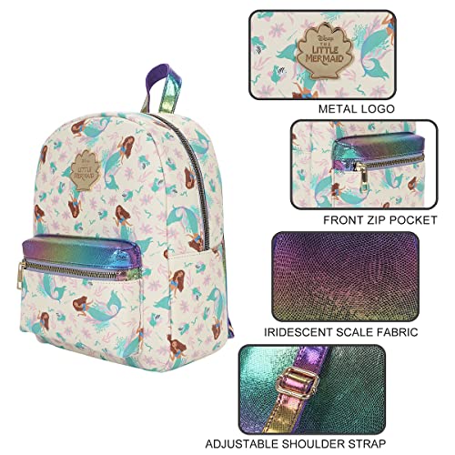 Bioworld Live Action Little Mermaid Ariel AOP Mini Backpack