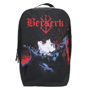 bioworld berserk character and title logo 19" backpack