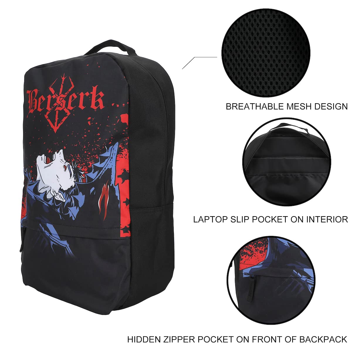 Bioworld Berserk Character and Title Logo 19" Backpack