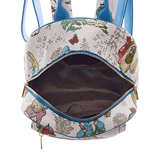 Signare Tapestry Women Backpack Rucksack Casual Daypack With Peter Rabbit Design (DAPK-BP-PETER)