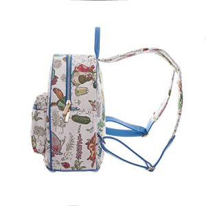 Signare Tapestry Women Backpack Rucksack Casual Daypack With Peter Rabbit Design (DAPK-BP-PETER)