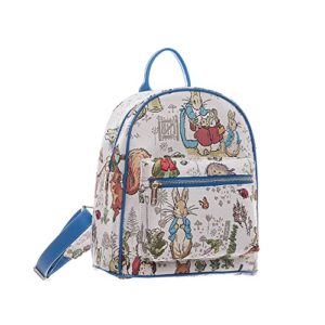 Signare Tapestry Women Backpack Rucksack Casual Daypack With Peter Rabbit Design (DAPK-BP-PETER)