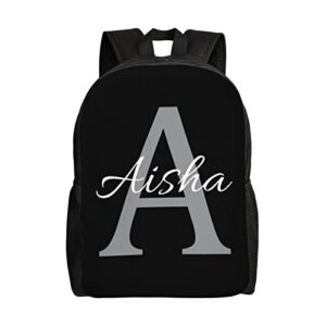 custom backpack personalized daypack for kids boys girls youth men women adult design your own backpack with text name customized laptop shoulder bags lightweight school bookbag 16in birthday gift