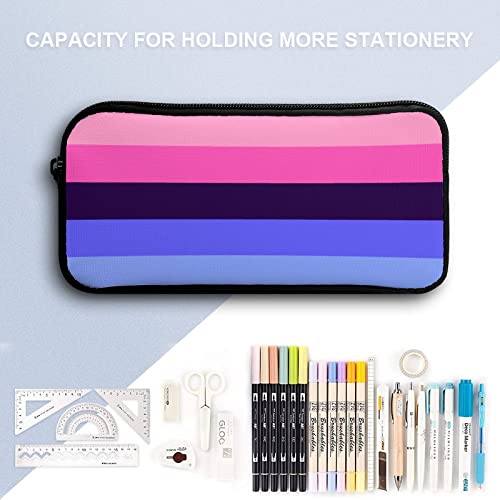 SDERDZSE Omnisexual Pride LGBTQ Backpack Set Lightweight Laptop Backpack with Lunch Bag And Pencil Case for Women Men