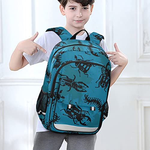 Sletend Backpack Bugs ​Toddler School Bags Child Lightweight Preschool Large Bookbags for Girls-Boys Middle-School Elementary