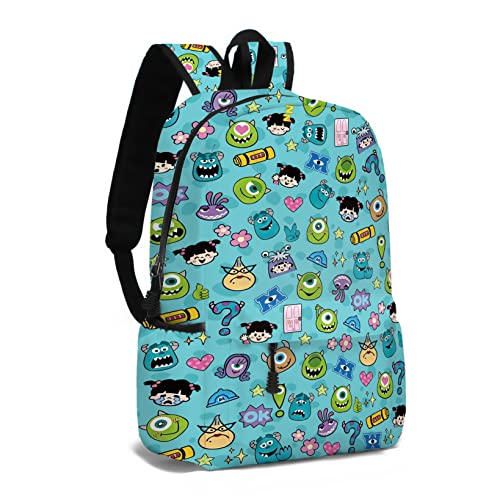 TUGIVUYS Anime Back-pack 17-Inch Cartoon Cute Lightweight Waterproof Travel Laptop Book-bag Fashion Leisure Back-pack