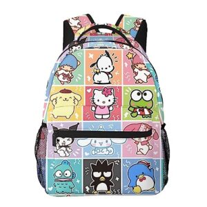 cute backpack, cartoon lightweight backpacks large capacity portable outdoor travel backpack laptop bag