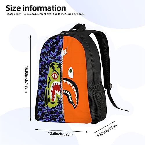 dzotmyn Cartoon Backpack for Students-17 inch Laptop Bag,Ideal for Casual Daypack,Outdoor Travel,Sports,and Shoulder Bookbag for Teen Boys and Girls