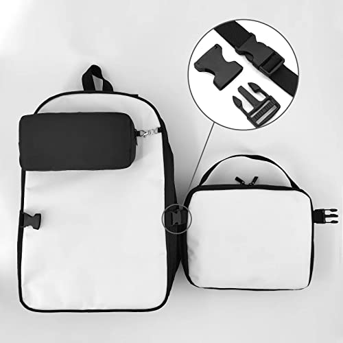 Qxohuow Anime School Backpack - Bookbag with lunch bag, Youth Shoulder Bags, Perfect for Daily Use and School Activities