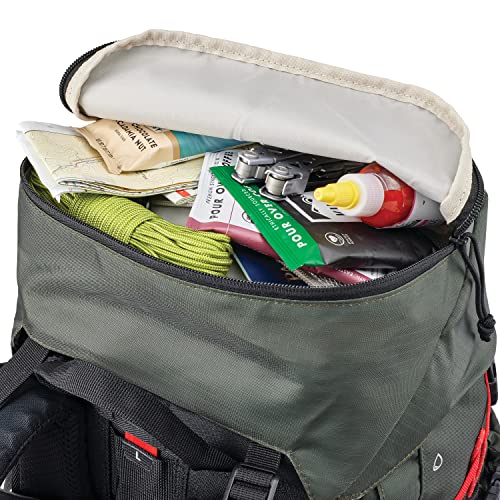 High Sierra Pathway 2.0 Backpack with Hydration Storage Sleeve, for Hiking, Biking, Camping, Traveling, Forest Green/Black, 60L