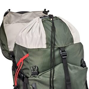 High Sierra Pathway 2.0 Backpack with Hydration Storage Sleeve, for Hiking, Biking, Camping, Traveling, Forest Green/Black, 60L