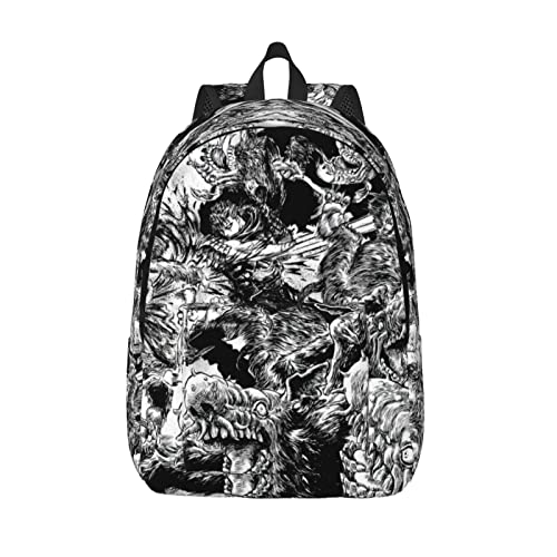 DUOBEY Anime Berserk Backpack Laptop Daypack Travel Business Bag Casual Rucksack Fashion Backpacks Medium