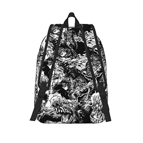 DUOBEY Anime Berserk Backpack Laptop Daypack Travel Business Bag Casual Rucksack Fashion Backpacks Medium