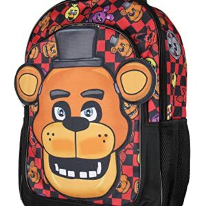 Five Nights at Freddy's 3D Freddy Fazbear Let's Eat 16" Kids School Travel Backpack