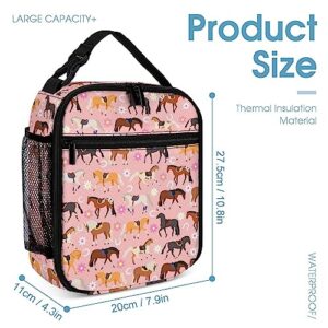 DTCCET Cartoon Horse Backpack, Horse Laptop Bag Cute Shoulders Backpack with Multiple Pockets, Horse Lovers Daypack(Horse)