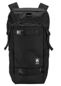 nixon landlock backpack iv - 25l capacity top load pack - black