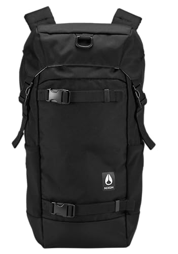 NIXON Landlock Backpack IV - 25L Capacity Top Load Pack - Black