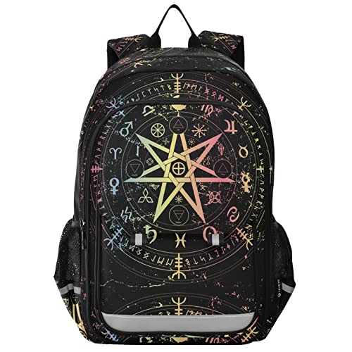 ALAZA Mandala Zodiac Wheel Of The Year Astrological Signs Backpack Cycling, Running, Walking, Jogging