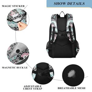 ALAZA Paisley Traditional Reflective Backpack Outdoor Sport Safety Bag