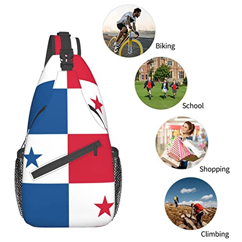 FYCFSLMY Panama Countries Flag Hiking Daypacks Cross-body Sling Backpack for Men Women Outdoor Cycling Hiking Travel