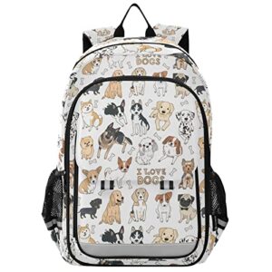 alaza doodle dog pug corgi golden retriever husky labrador dachshund casual daypacks outdoor backpack