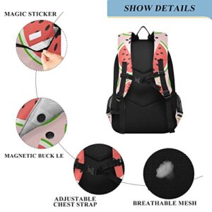 ALAZA Stylish Pink Watermelon Casual Daypacks Outdoor Backpack