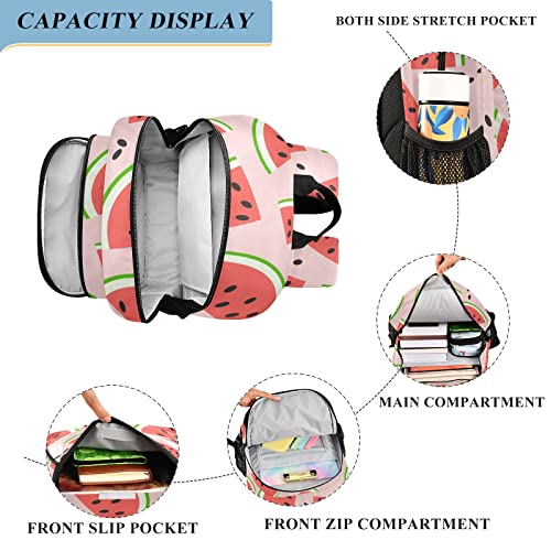 ALAZA Stylish Pink Watermelon Casual Daypacks Outdoor Backpack