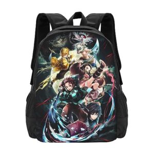 Gvxnemu Anime Backpack School Bag Cartoon Daypack Set with Book Bag Lunch bag Pencil Bag For Kids Boys Girls 03