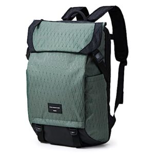 hanke multifunctional carry on travel backpack fits 15.6 inch latpot，lightweight hiking backpack for women & men，waterproof friendly durable rucksack weekender bag daypack.(jungle green)