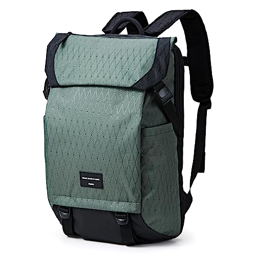 Hanke multifunctional carry on travel backpack Fits 15.6 inch latpot，Lightweight hiking backpack for women & men，Waterproof Friendly Durable Rucksack Weekender Bag Daypack.(Jungle Green)