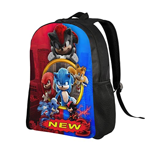 Hkazryut Cartoon 3pcs Backpack Set Casual Travel Backpack Anime Sports Backpacks 04