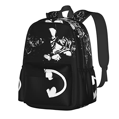 Mitterm Black Backpack Travel Work Laptop Backpack for Women Men Hiking Large Capacity Bag Fashion Lightweight Daypack for Business Work…