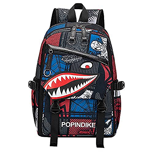 Hymfgdg Shark Backpacks for Teen Laptop Backpack for School Waterproof Travel Backpack with Adjustable Strap (16Inches)