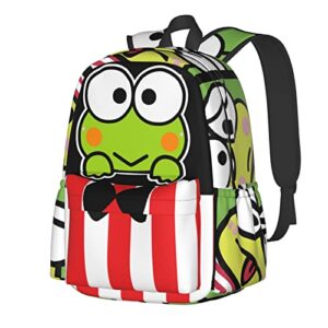 yotuoka cute frog backpack for women men laptop backpack large cartoon casual bag green lightweight multipurpose travel gift