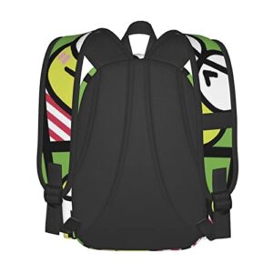 Yotuoka Cute Frog Backpack For Women Men Laptop Backpack Large Cartoon Casual Bag Green Lightweight Multipurpose Travel Gift