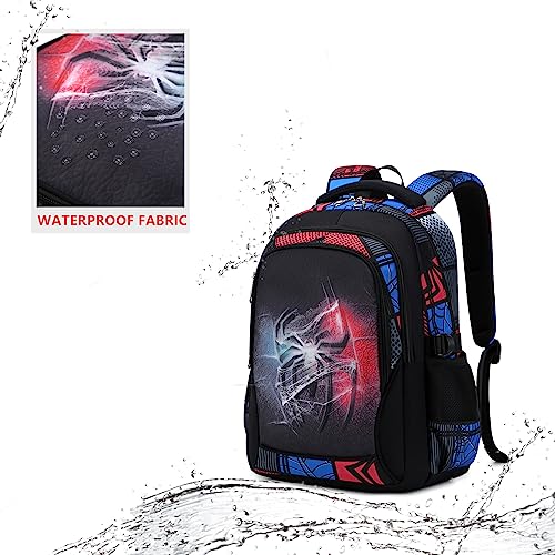 Lmwzh Backpack For Boys Elementary School Bags Kids Bookbag Waterproof Lightweight Durable Black （2023 Model）