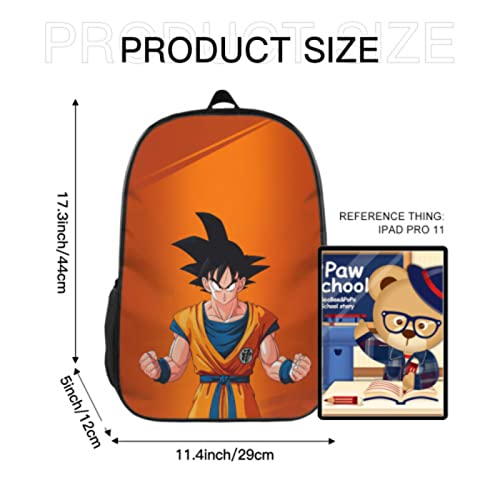 Peslkatty 17 Inch Lightweight Backpack Boys Girls Shoulder Bags Large Capacity For Gift