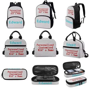 AmzPrint Panda Backpack And Lunch Bag Set For Girls,3 Piece Backpack Set,School Bag With Front Zip Pocket,Animal Print