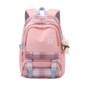 school backpack for women, travel laptop backpack daypack bookbag large-capacity lightweight waterproof bookbag