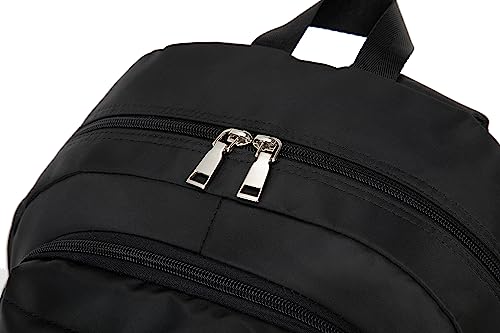 Acmebon Girl Roomy Fashion Laptop Backpack Set Casual Daypack Set for Women Black