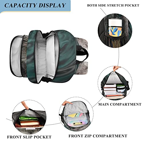 Glaphy Sea Otter Animals Backpack School Bag Lightweight Laptop Backpack Student Travel Daypack with Reflective Stripes