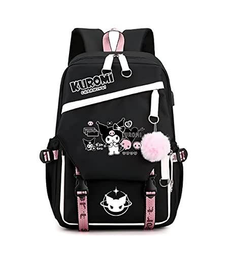 NETZXH Cute Kawaii Backpack For Teens girls Cute Animal Cartoon Schoolbag for School, Travel and Everyday Use With USB